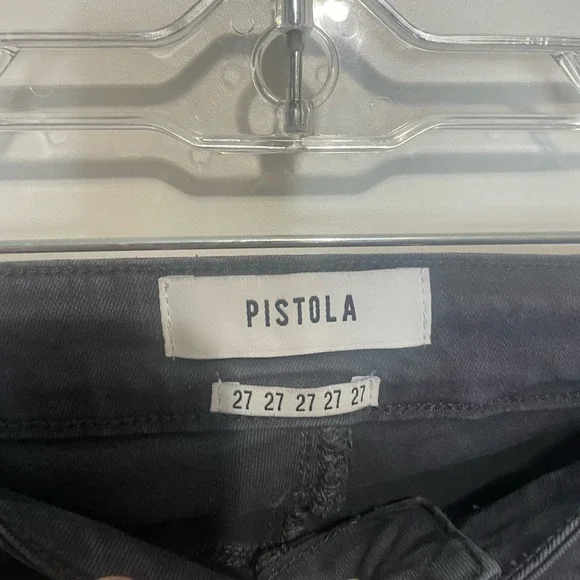 Pistola Women's Moto Skinny Jeans Dark Gray size 27 - Picture 2 of 8